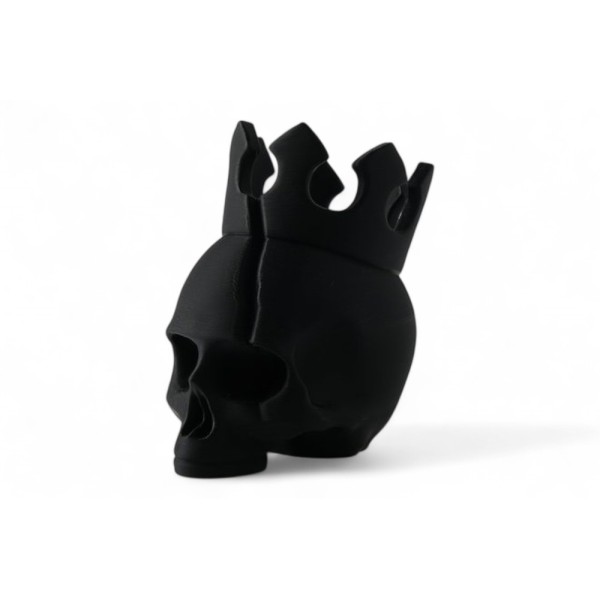 Crowned Skull Sculpture