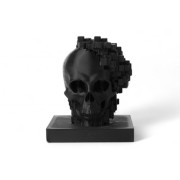 Pixelated Black Skul...