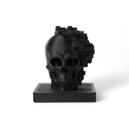 Pixelated Black Skul...
