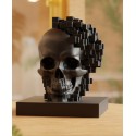 Pixelated Black Skull