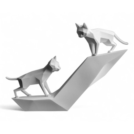 Playing Cats Sculptu...